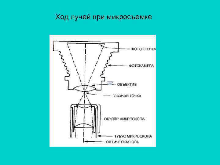Ход лучей при микросъемке 