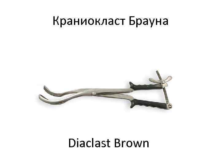 Краниокласт Брауна  Diaclast Brown 