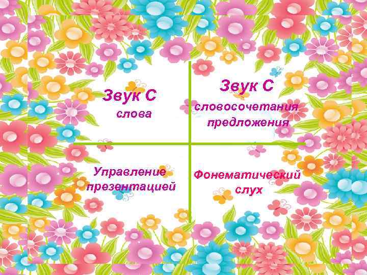    Звук С    словосочетания  слова   предложения