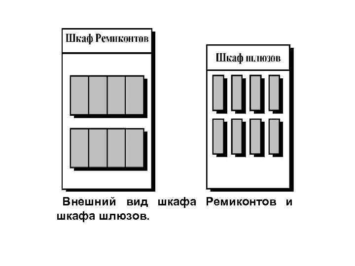  Внешний вид шкафа Ремиконтов и шкафа шлюзов. 
