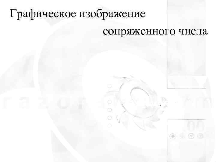 Графическое изображение   сопряженного числа 