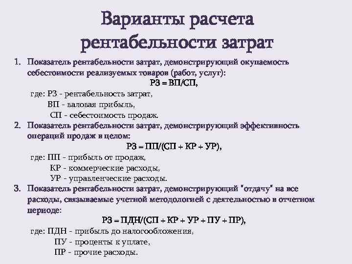 Анализ доходности проекта