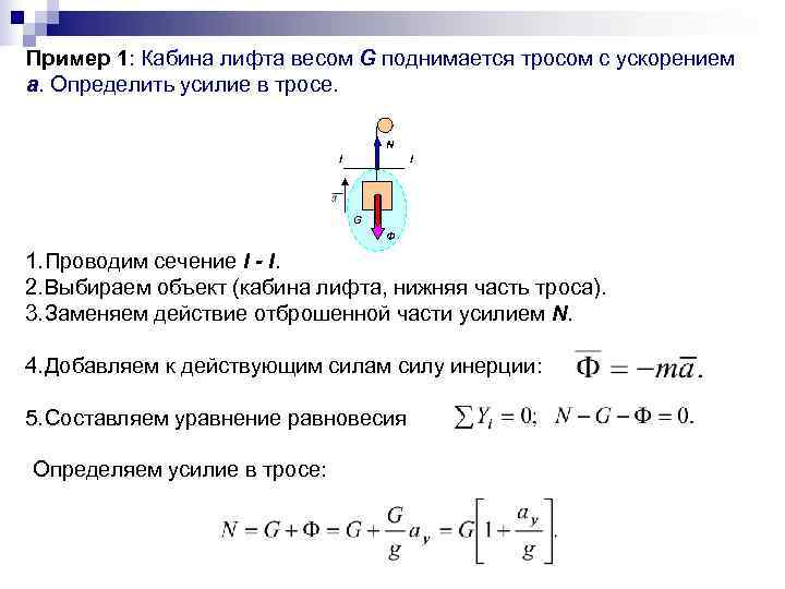 Определить вес лифта