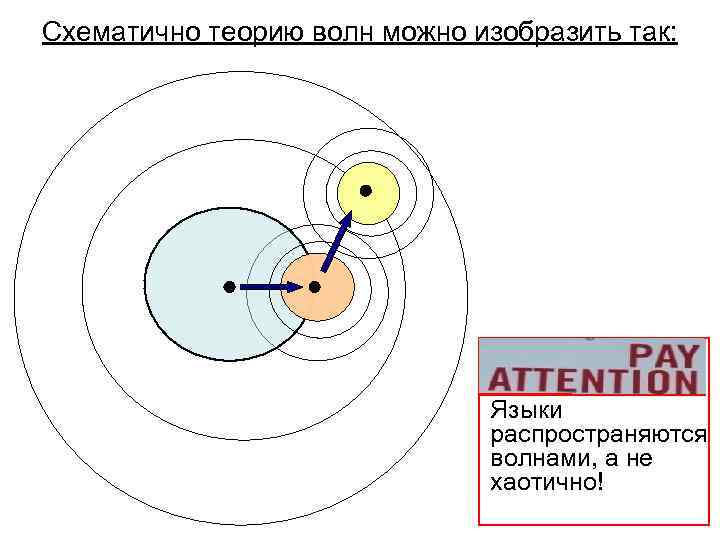 Схематично теорию волн можно изобразить так:    Языки    