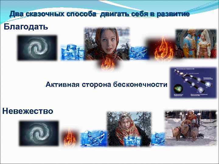  Два сказочных способа двигать себя в развитие Благодать   Активная сторона бесконечности