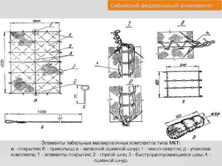        Сибирский федеральный университет   Элементы табельных