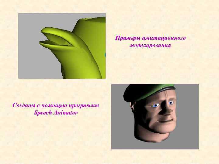      Примеры имитационного      моделирования Созданы