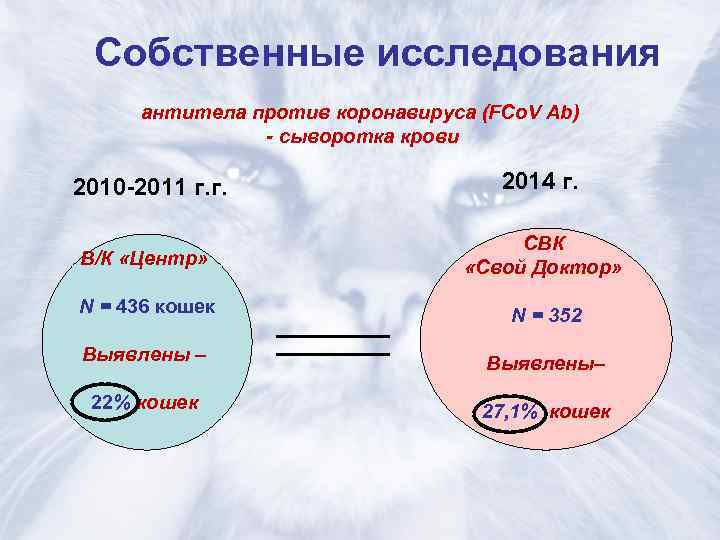  Собственные исследования  антитела против коронавируса (FCo. V Ab)   - сыворотка