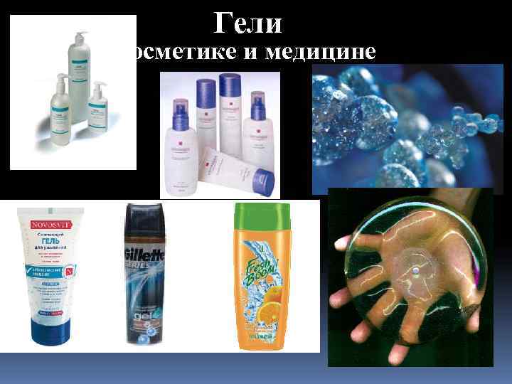    Гели в косметике и медицине 