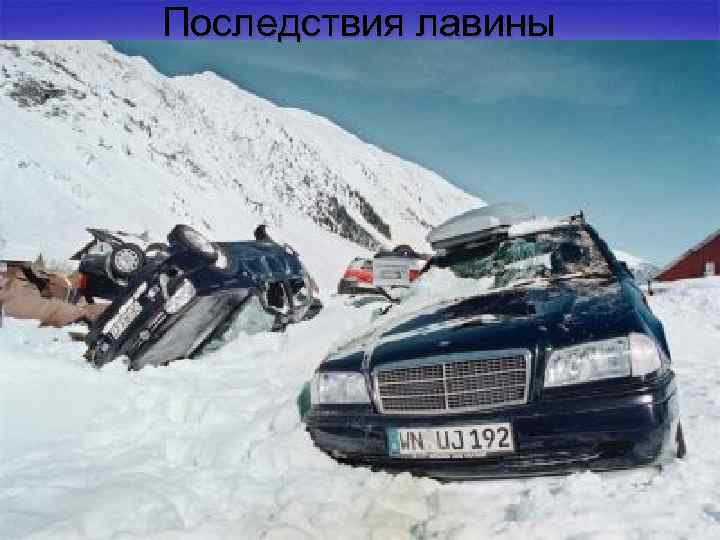 Последствия лавины 