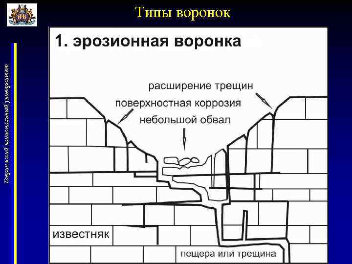 Таврический национальный университет Типы воронок 