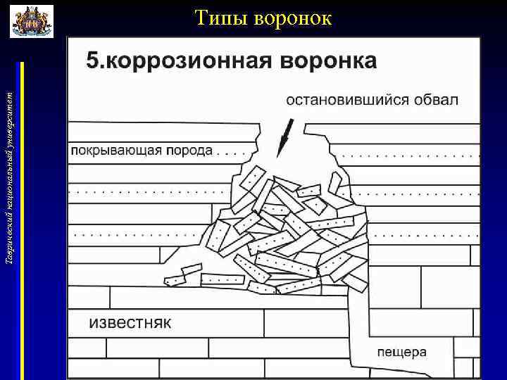 Таврический национальный университет Типы воронок 