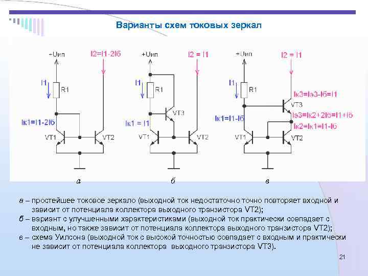 Токовая схема уилсона