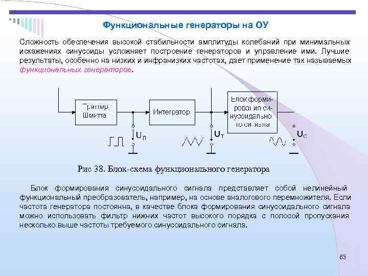 Функциональные схемы автогенераторов