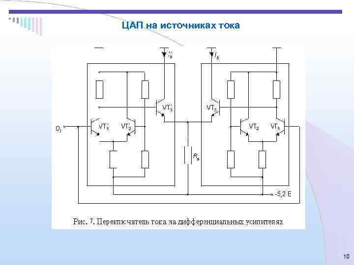 ЦАП на источниках тока     10 