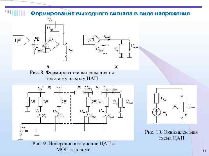 Формирование выходного сигнала в виде напряжения     11 