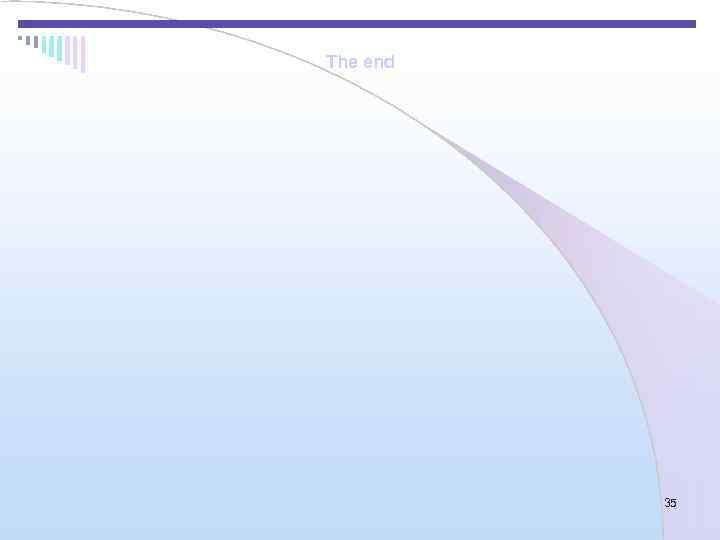 The end    35 