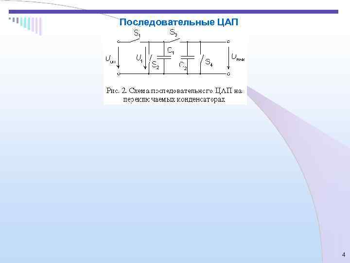 Последовательные ЦАП      4 