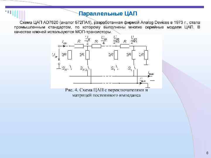 Параллельные ЦАП    6 