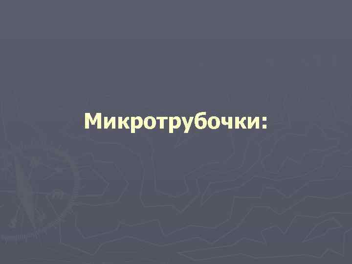 Микротрубочки: 