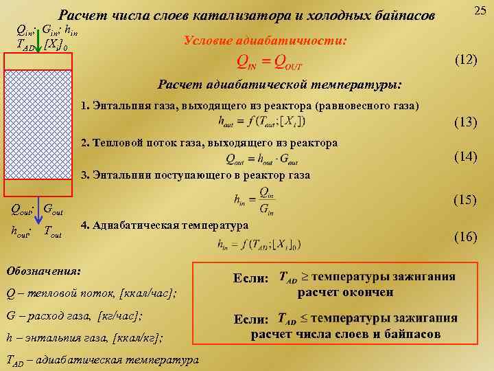 Считать слой. Высота слоя катализатора. Расчет высоты слоя катализатора. Объема слоя катализатора. Объем катализатора в реакторе.