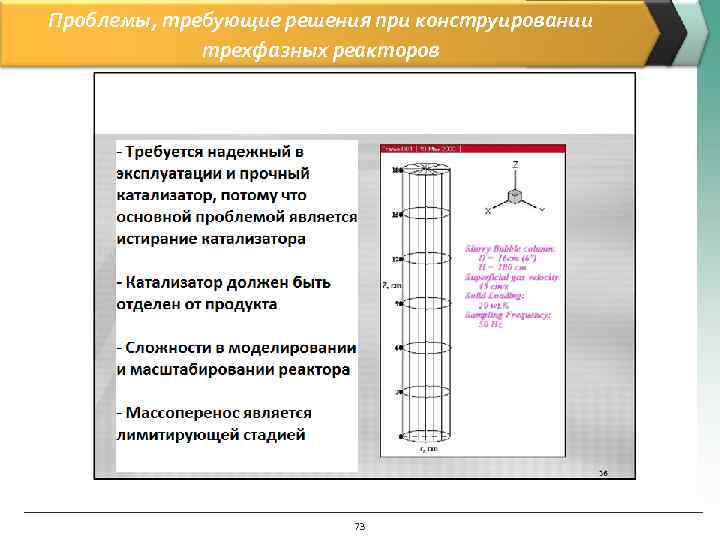 Проблемы, требующие решения при конструировании трехфазных реакторов 73 