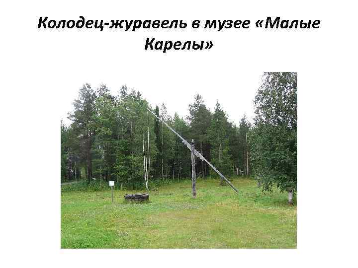 Колодец-журавель в музее «Малые Карелы» 