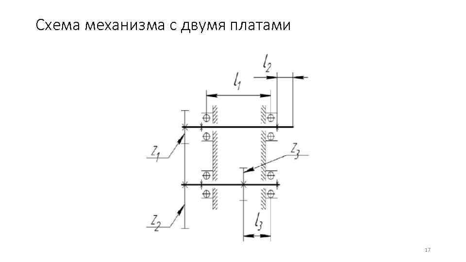 Схема механизма с двумя платами    17 