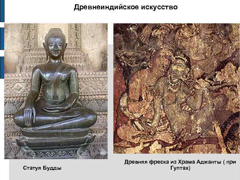     Древнеиндийское искусство      Древняя фреска из