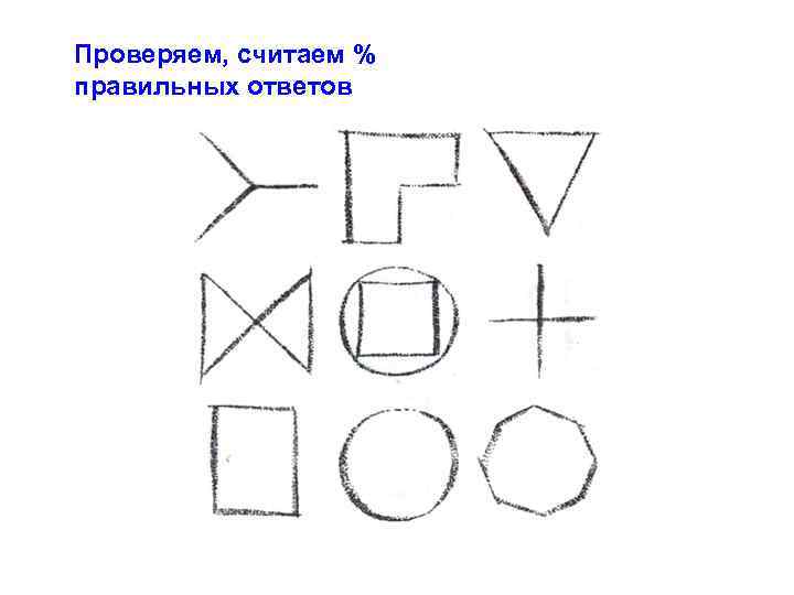 Проверяем, считаем % правильных ответов 
