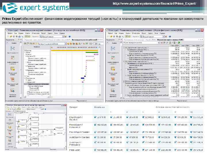       http: //www. expert-systems. com/financial/Prime_Expert/  Prime Expert обеспечивает