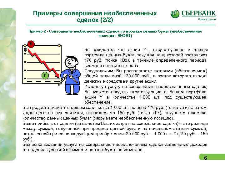   Примеры совершения необеспеченных    сделок (2/2)  Пример 2 -