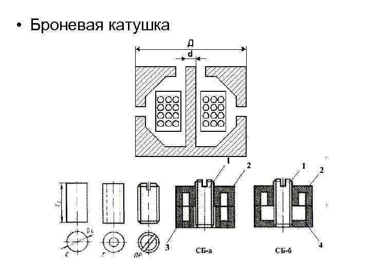 Чертеж катушки индуктивности