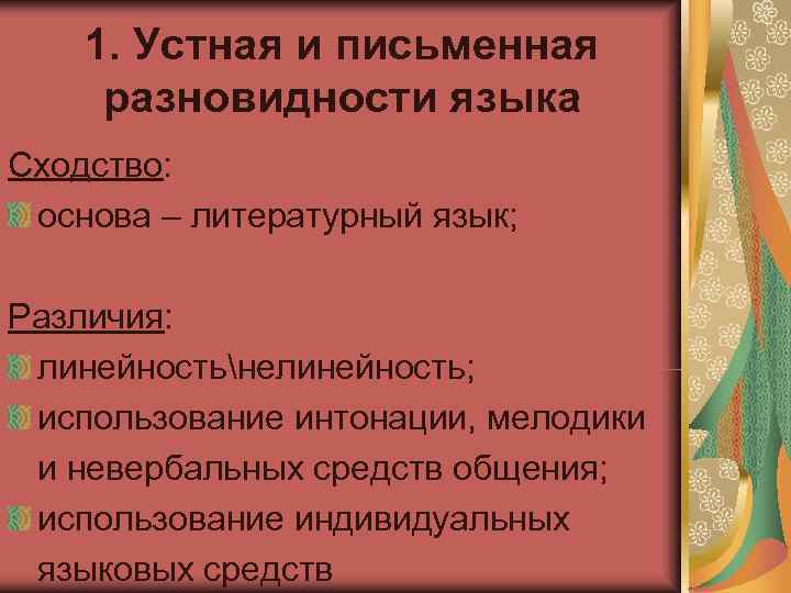 Виды письменной литературы. Устная и письменная разновидности языка. Устная и письменная разновидности литературного языка. Устная и письменная формы литературного языка. Разновидности письменного языка.