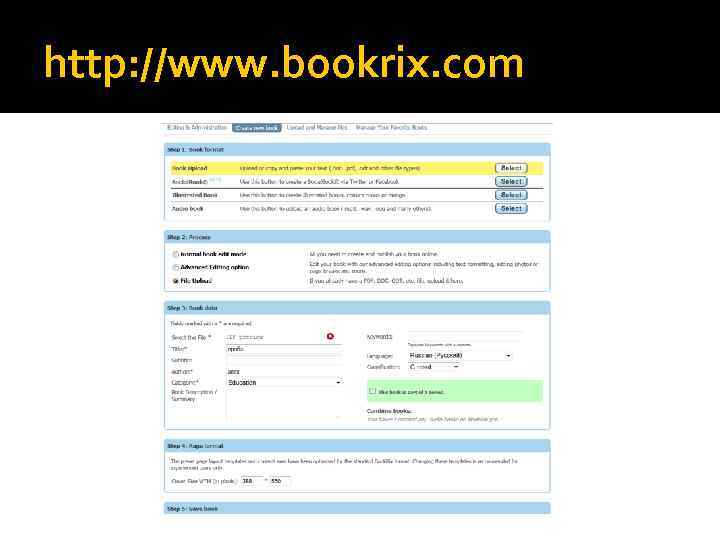 http: //www. bookrix. com 