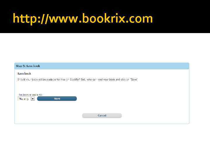 http: //www. bookrix. com 