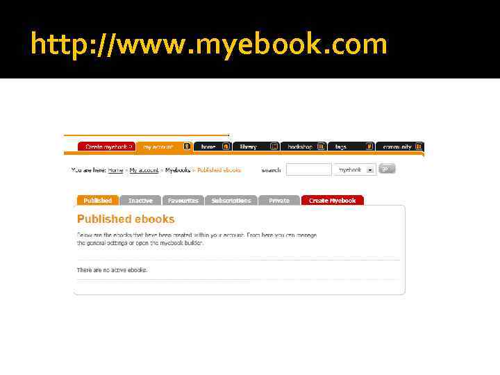 http: //www. myebook. com 