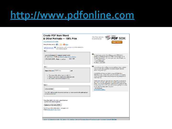 http: //www. pdfonline. com 