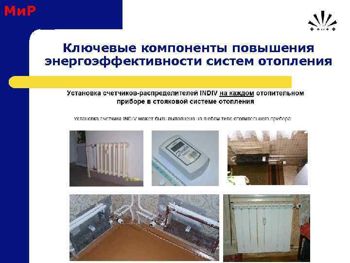 Ми. Р Ключевые компоненты повышения энергоэффективности систем отопления 