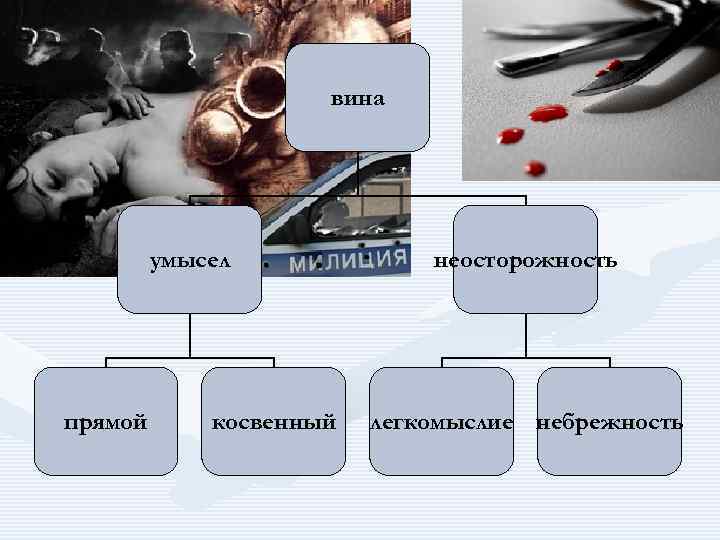 вина умысел неосторожность прямой вина умысел неосторожность прямой