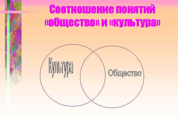  Соотношение понятий «общество» и «культура» 