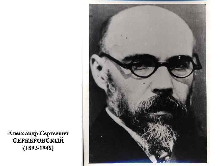 Александр Сергеевич СЕРЕБРОВСКИЙ (1892 -1948) 