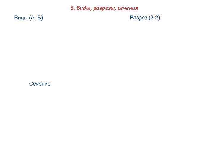     6. Виды, разрезы, сечения Виды (А, Б)   