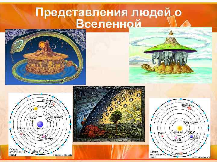 Представления людей о Вселенной Представления людей о Вселенной