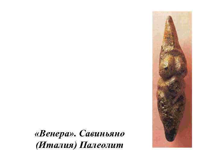  «Венера» . Савиньяно (Италия) Палеолит 