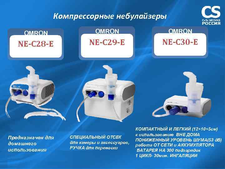     Компрессорные небулайзеры OMRON    OMRON NE-C 28 -E