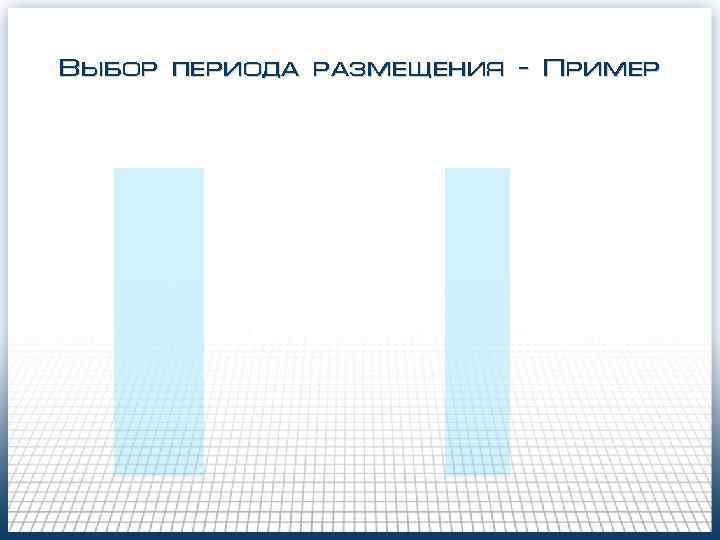 Выбор периода размещения - Пример 
