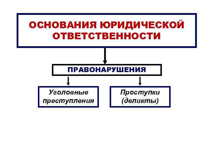 Основания юридической ответственности