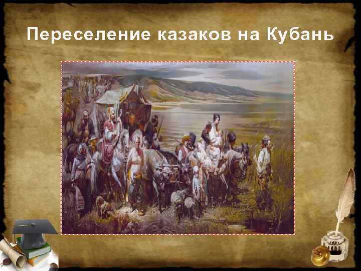 Переселение казаков на Кубань 