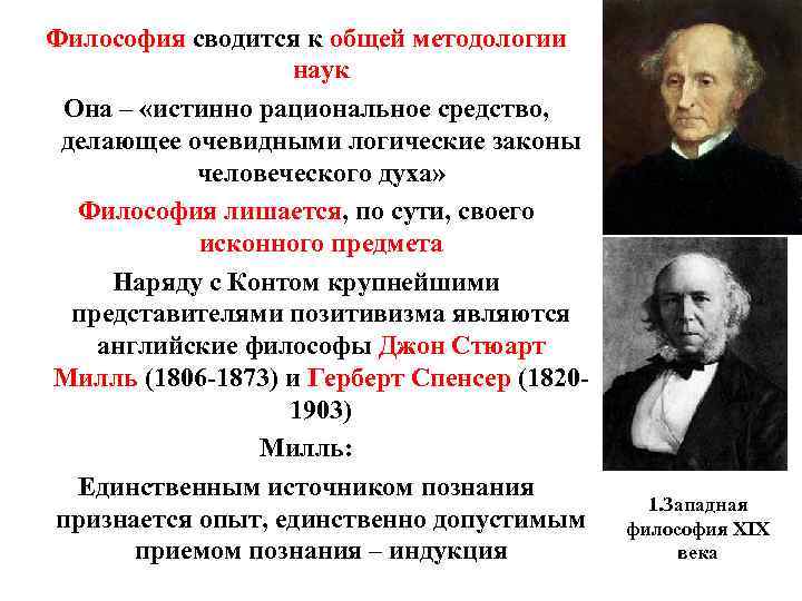 Философия сводится к общей методологии наук Она – «истинно рациональное средство, Философия сводится к общей методологии наук Она – «истинно рациональное средство,